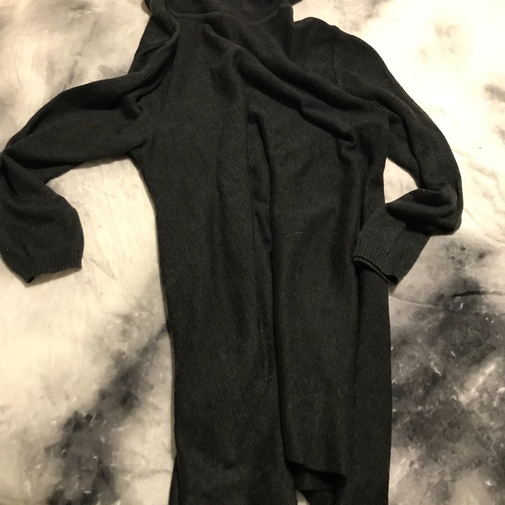 Grey turtle neck